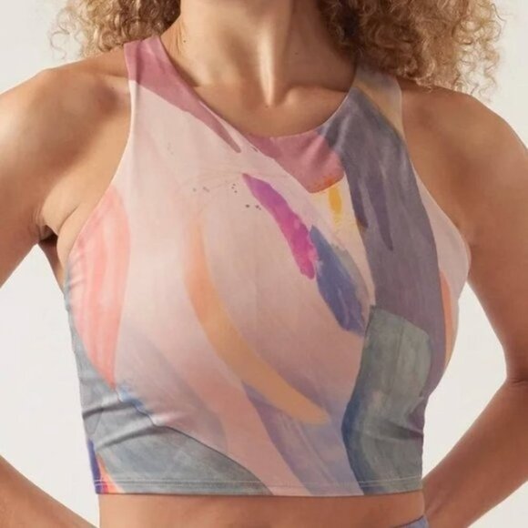 NWT Athleta Conscious Crop in Vibrance Orchid Pink-sz Small - Picture 1 of 9